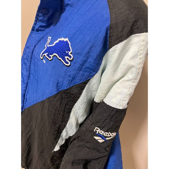 Vintage Detroit Lions Reebok NFL Pro Line nylon jacket. Unsized - Picture 2 of 12